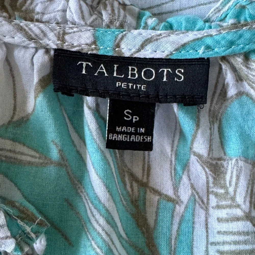 Talbots Leaf Print Top - Picture 4 of 5